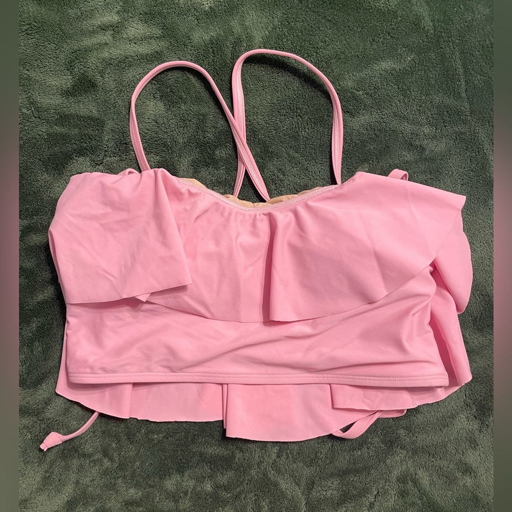 June Loop Swimwear Pink Mary Top NWOT